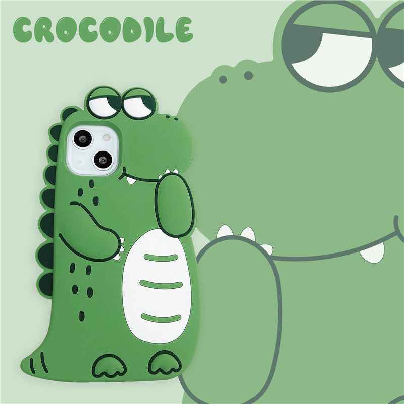 Cute Crocodile Soft Silicone Case