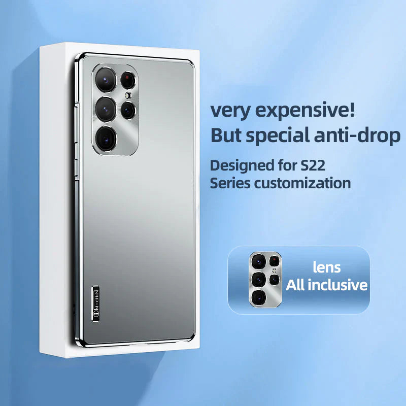 Galaxy S Series - Luxury Metal Straight Edge Case
