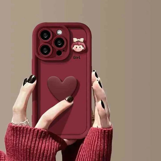 Bow & Heart Charm Case - iPhone
