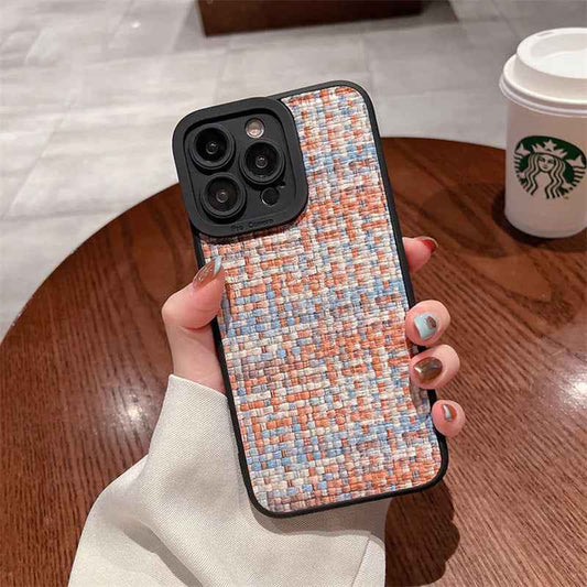 iPhone 14 Series - Woven Pattern Phone Case