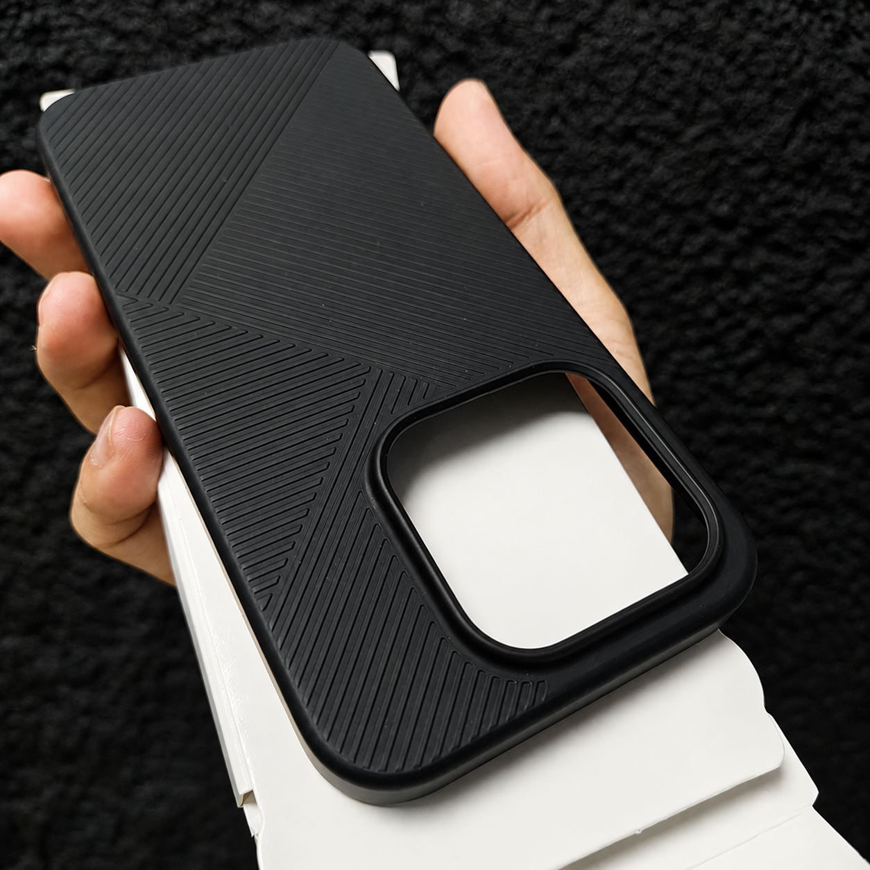 Frosting Matte Stripe Pattern Case - Xiaomi