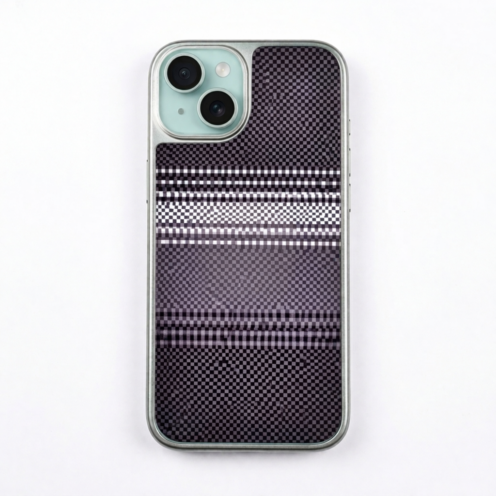 Diamond Pattern Hard Shell Case - iPhone