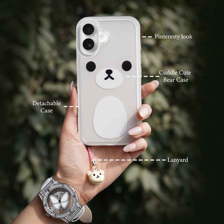 Cuddle Cute Bear Case with lanyard