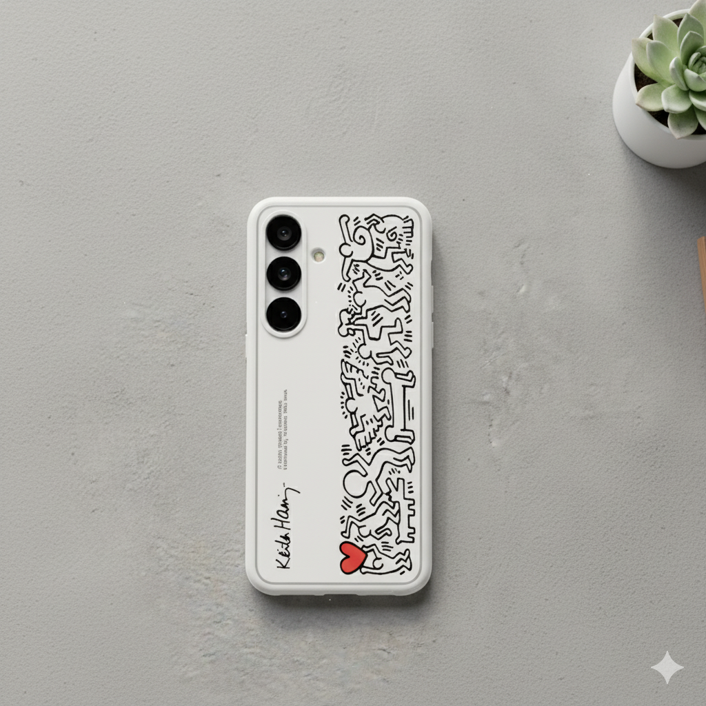 Galaxy S Series - Keith Haring Print Glass Case