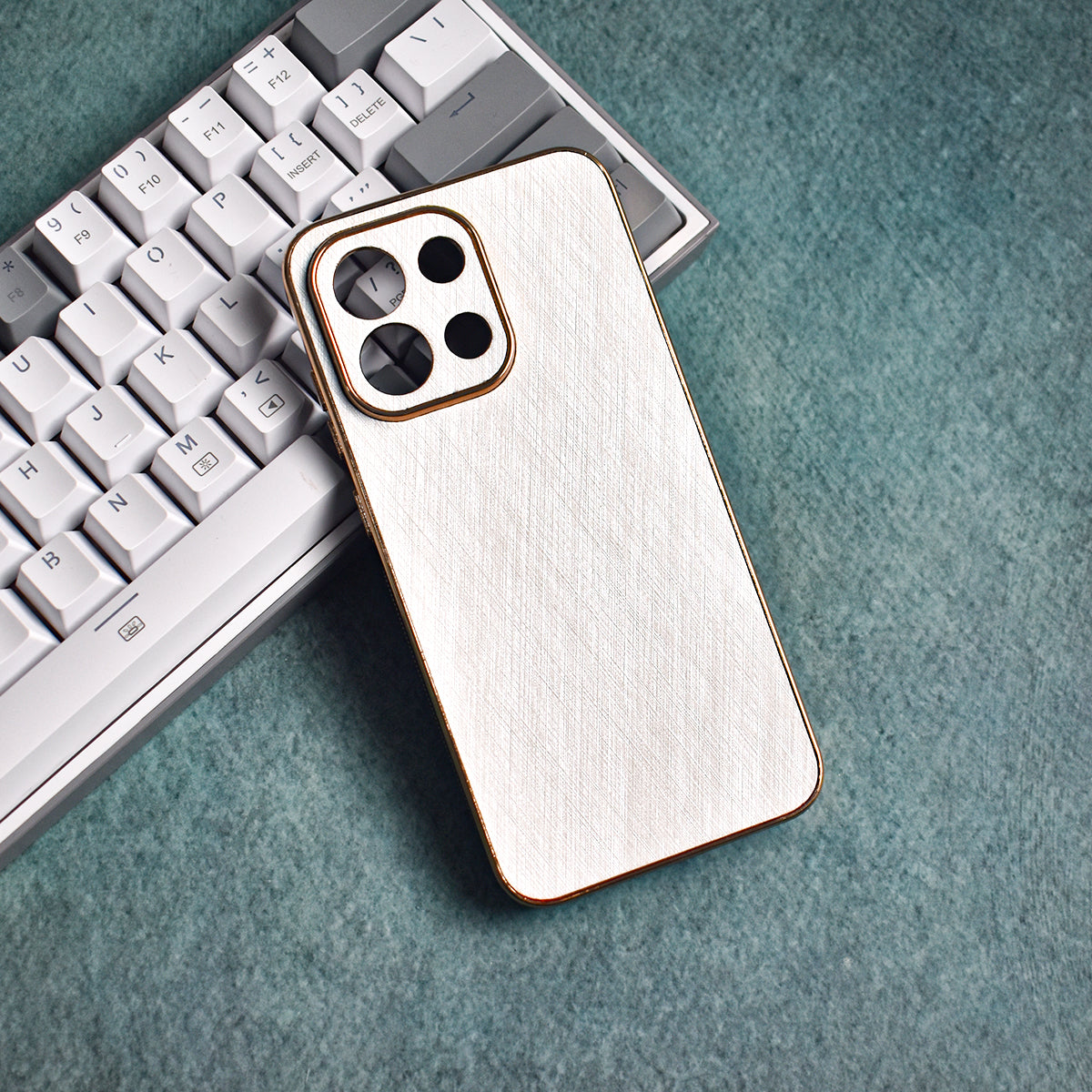 Golden Edge Bamboo Texture Case