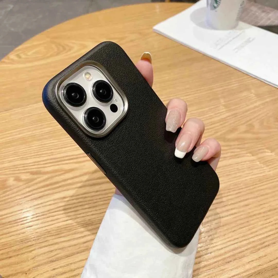 iPhone Series - LuxeGrip Leather-Touch Case