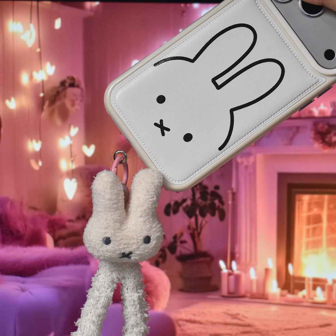 Bunny Bliss Leather Case - iPhone