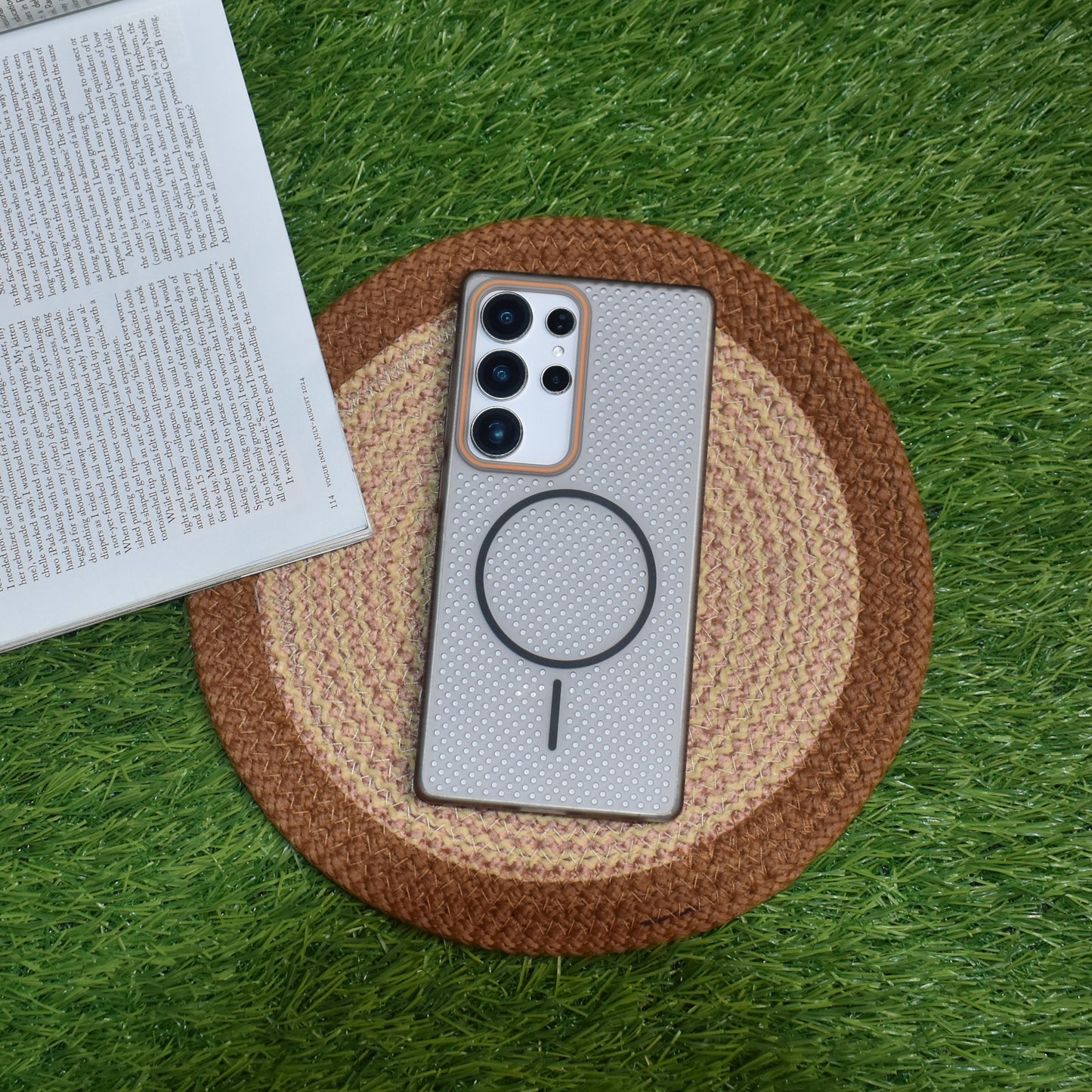 Grid Mesh Cooling MagSafe Case - Galaxy
