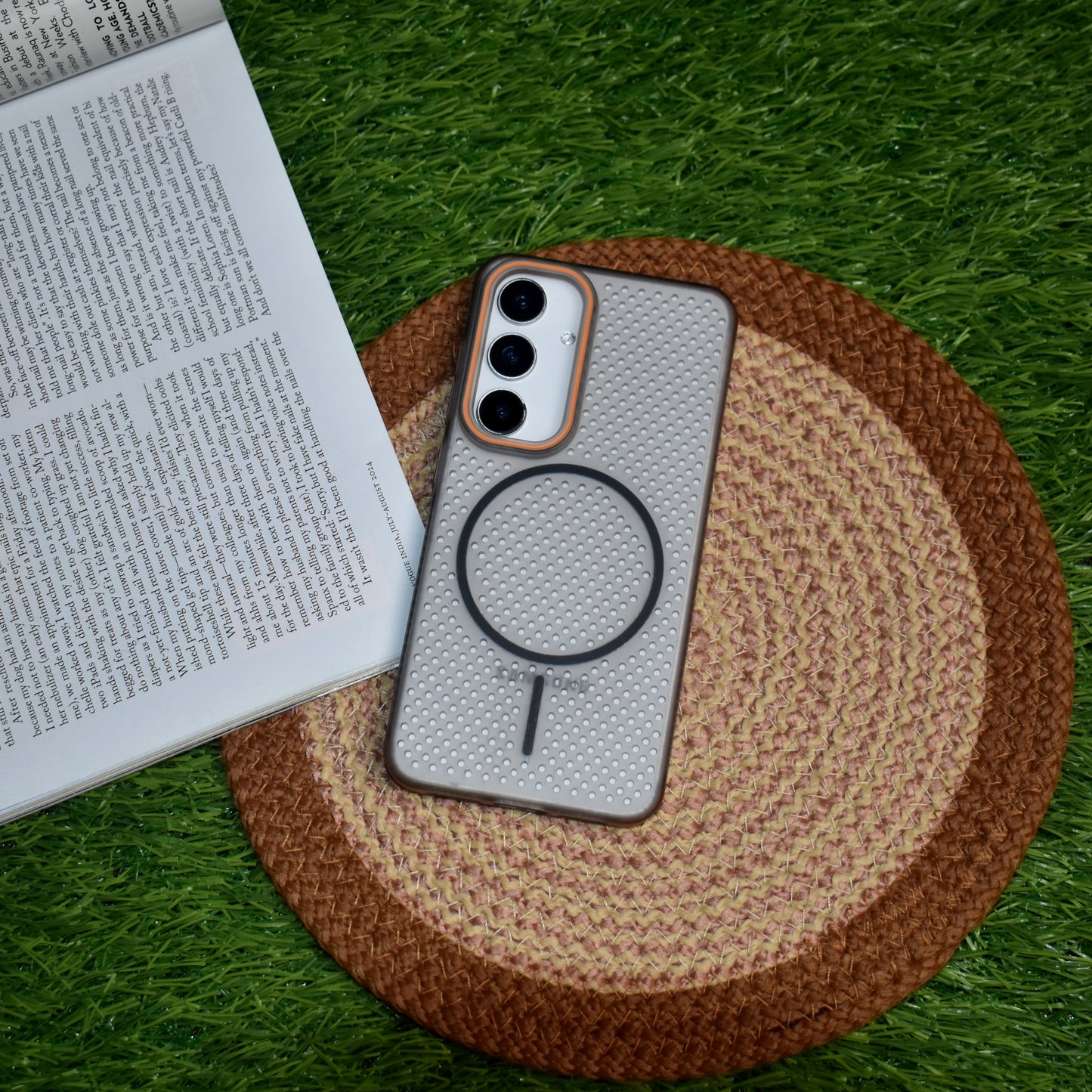 Grid Mesh Cooling MagSafe Case - Galaxy