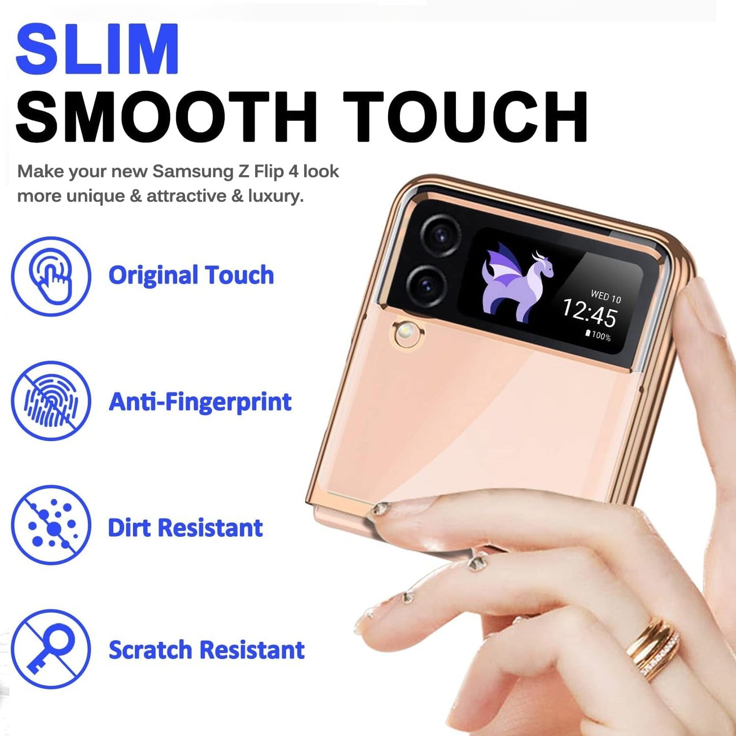 Galaxy Flip Series - Clear Transparent Phone Case