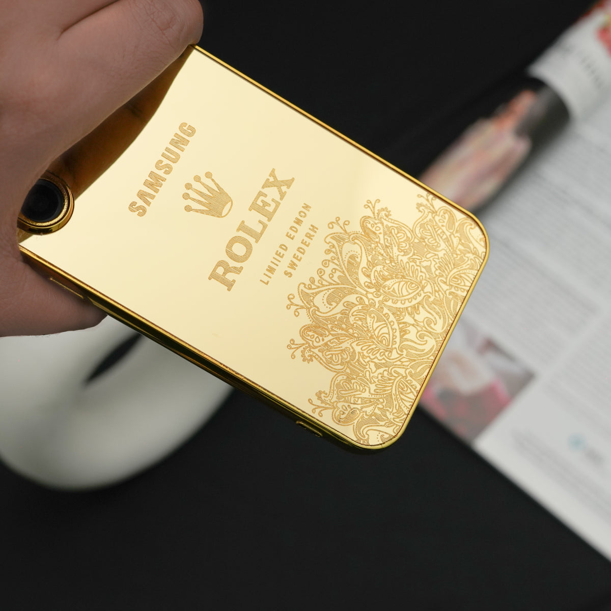 Galaxy S Series - Luxe Camera Protective Gold Plated Case
