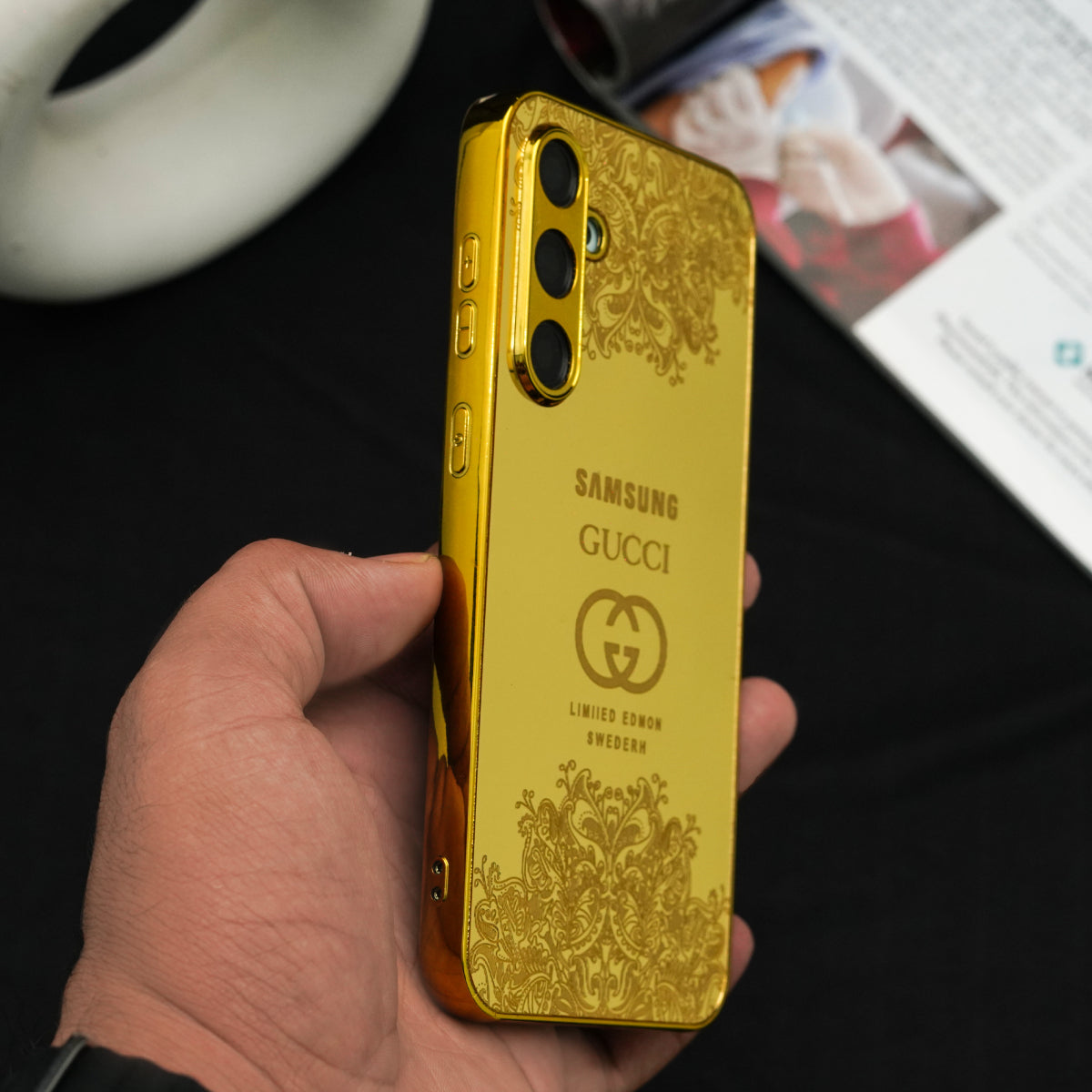 Galaxy S Series - Luxe Camera Protective Gold Plated Case