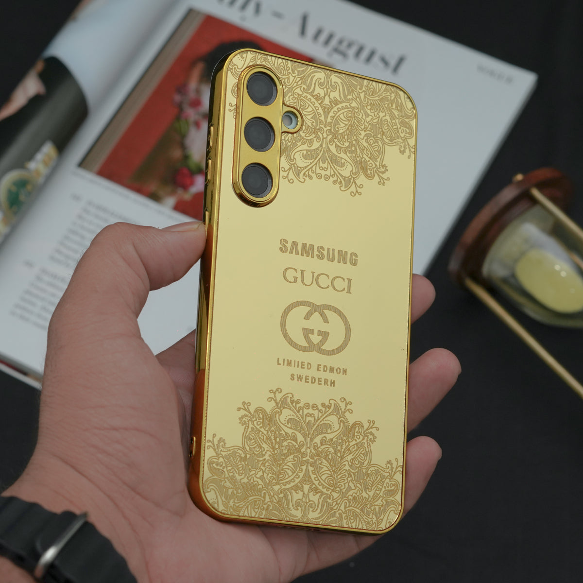 Galaxy S Series - Luxe Camera Protective Gold Plated Case
