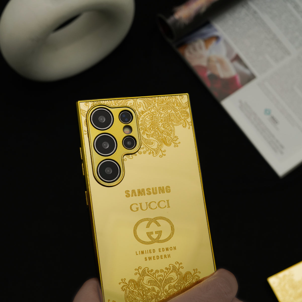 Galaxy S Series - Luxe Camera Protective Gold Plated Case