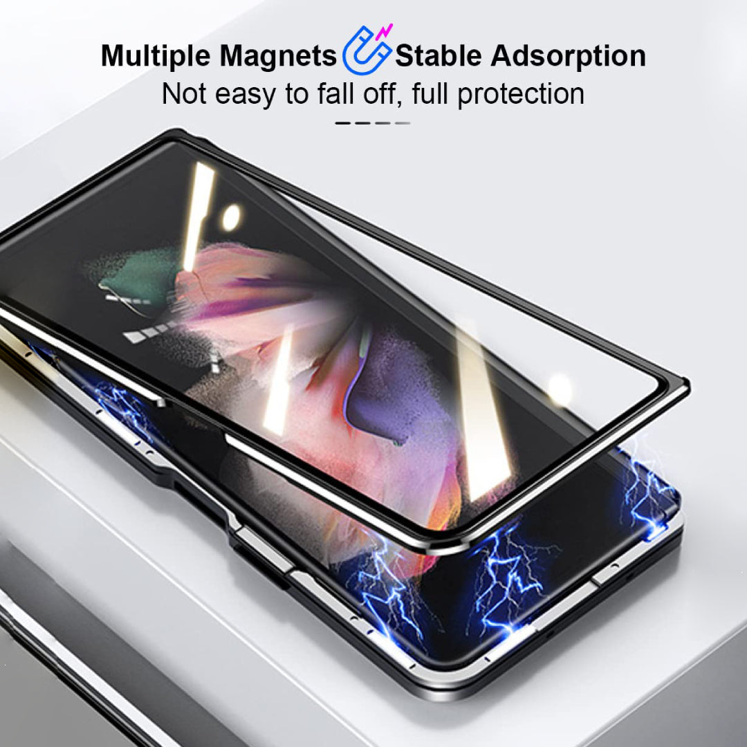 Galaxy Z Fold5 - Double Sided Magnetic Metal Frame Case