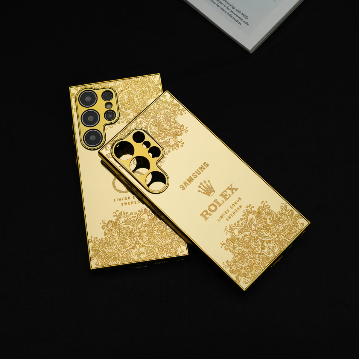 Galaxy S Series - Luxe Camera Protective Gold Plated Case