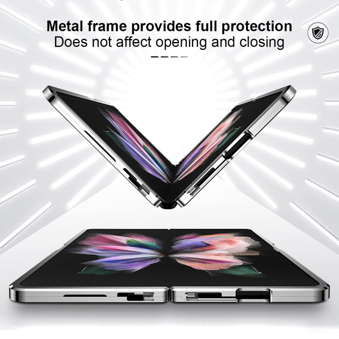 Galaxy Z Fold5 - Double Sided Magnetic Metal Frame Case
