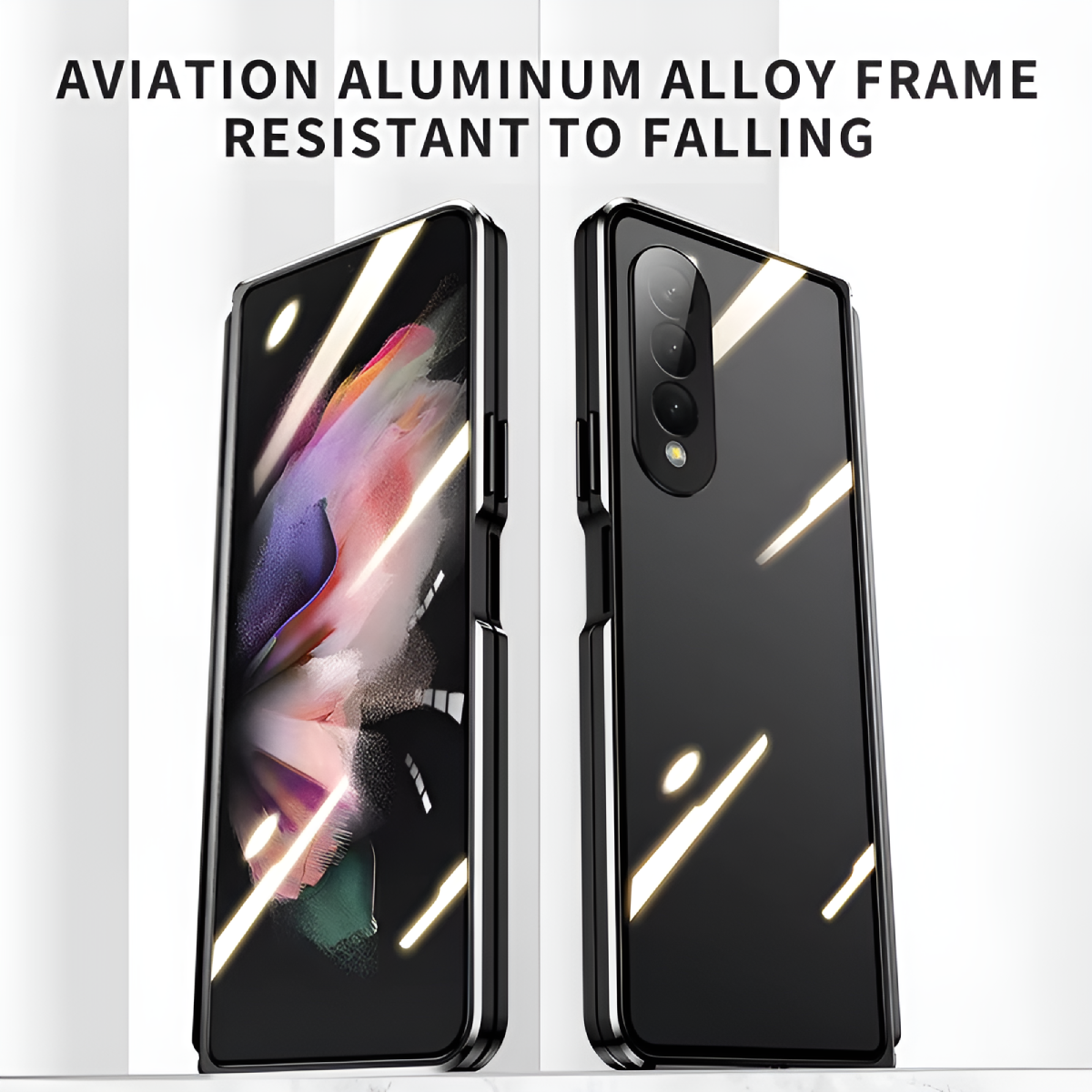 Galaxy Z Fold4 - Double Sided Magnetic Metal Frame Case