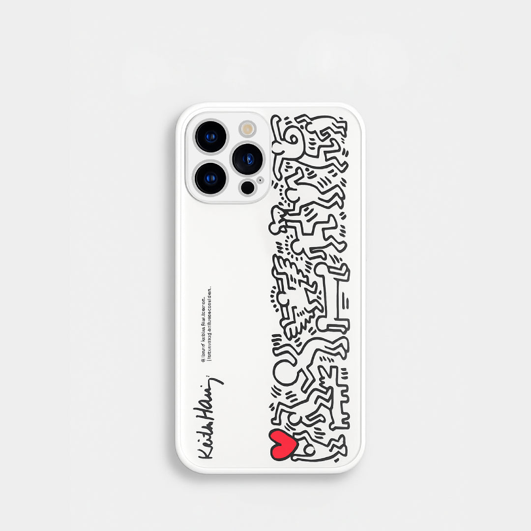 iPhone - Keith Haring Print Glass Case