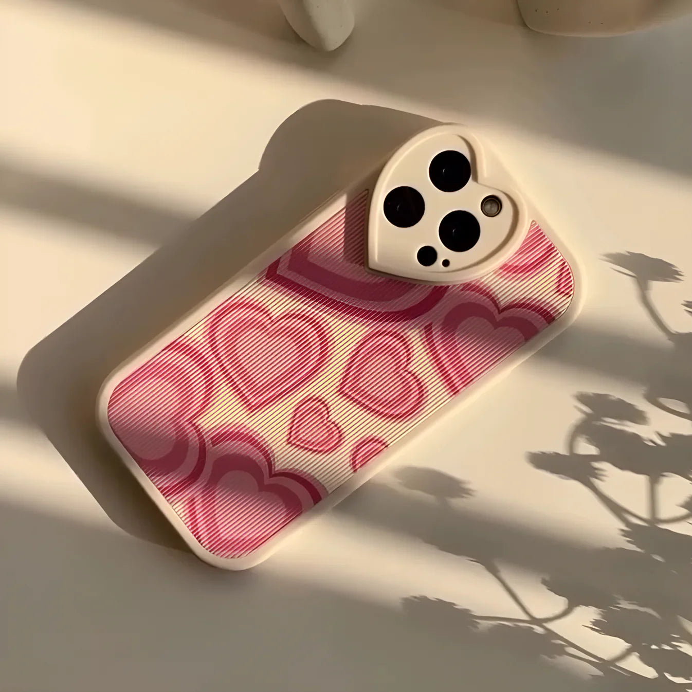 Pink Heart Confetti Case