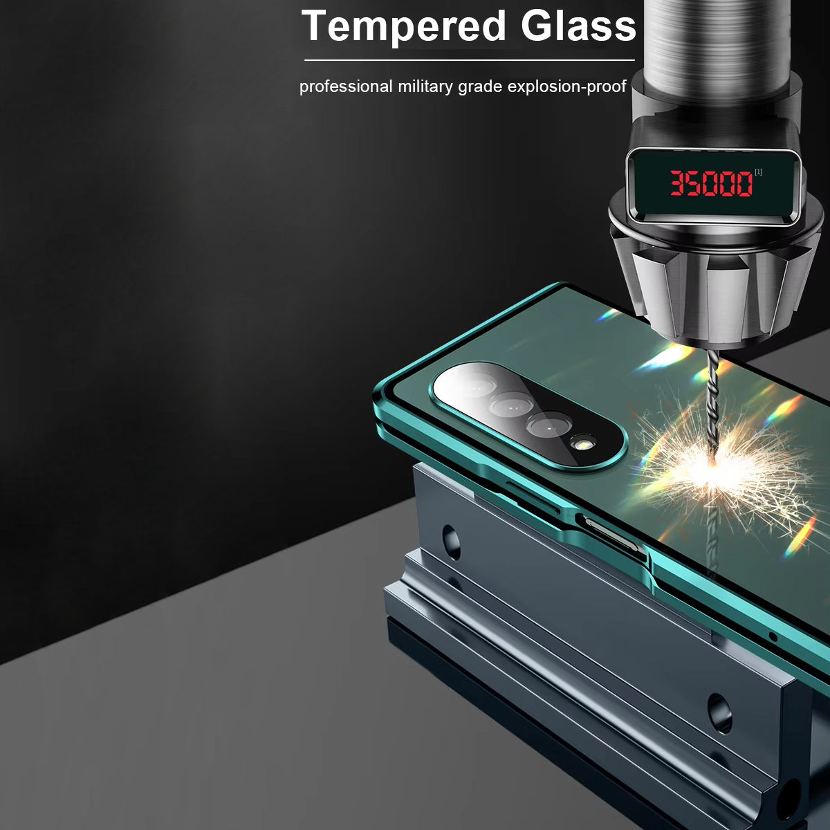Galaxy Z Fold4 - Double Sided Magnetic Metal Frame Case