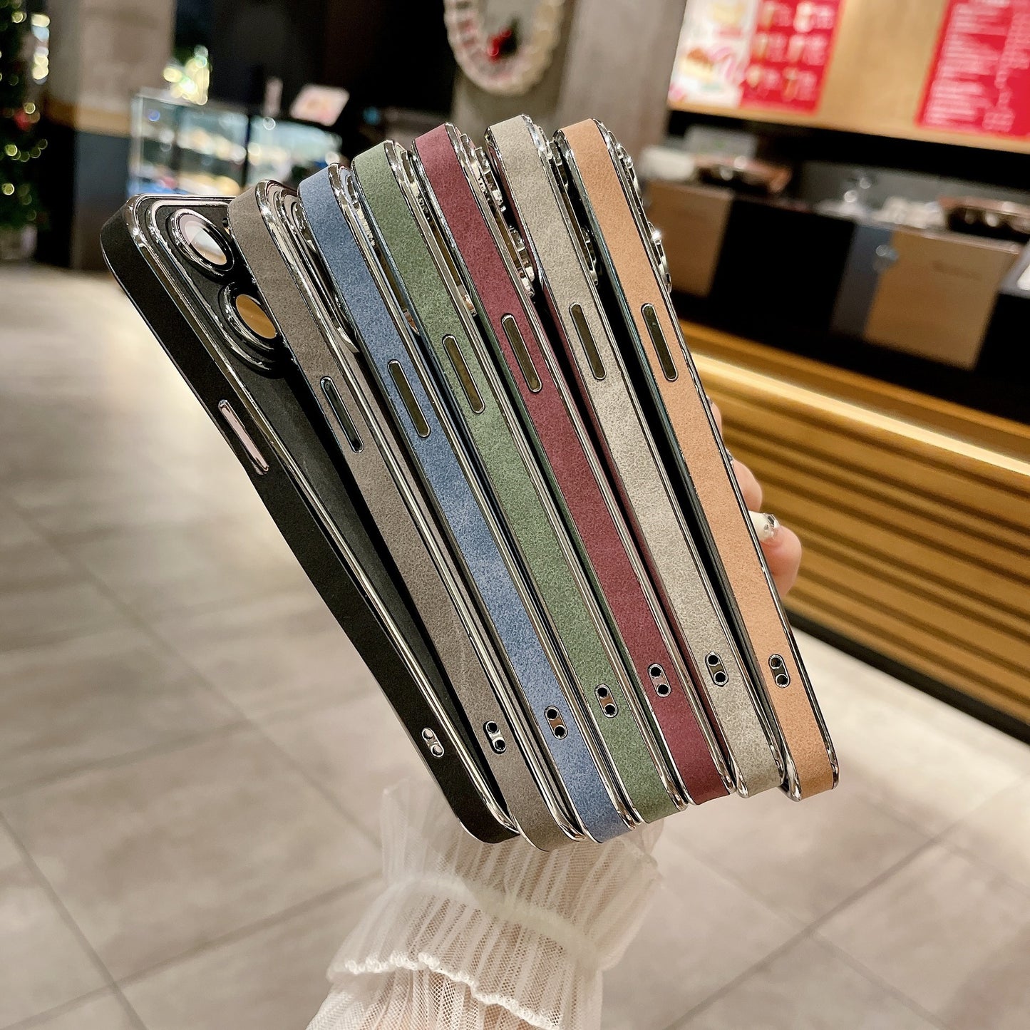 Electroplated Lambskin Protective Case