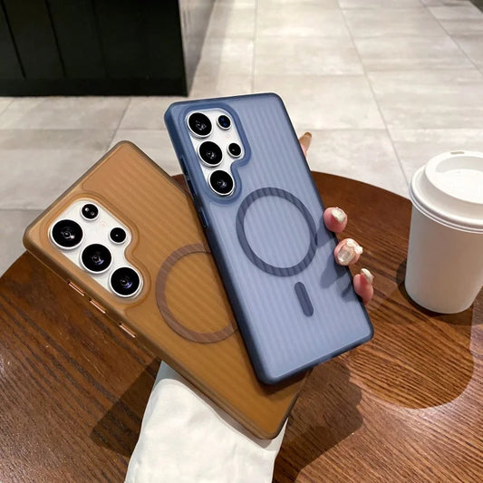 Galaxy S Series - Striped Armor MagSafe Case