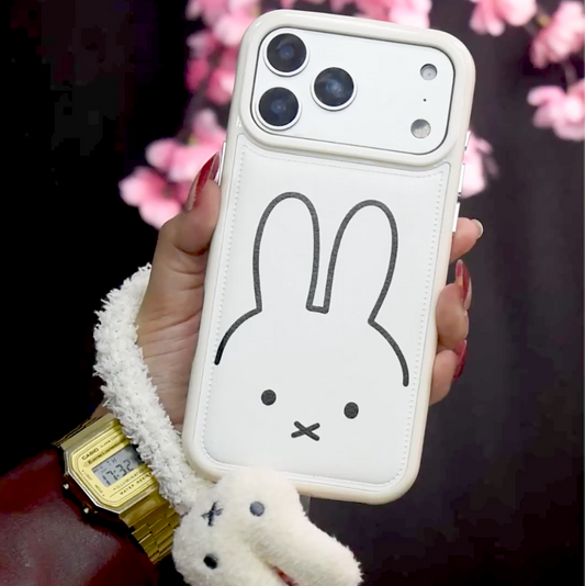Bunny Bliss Leather Case - iPhone