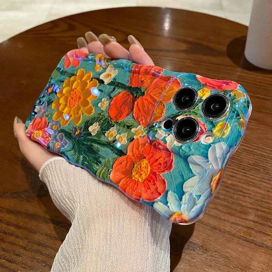 iPhone 14 Series - Wavy Floral Case