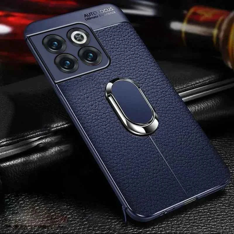 OnePlus - Urban Elegance Leather Ring Stand Case