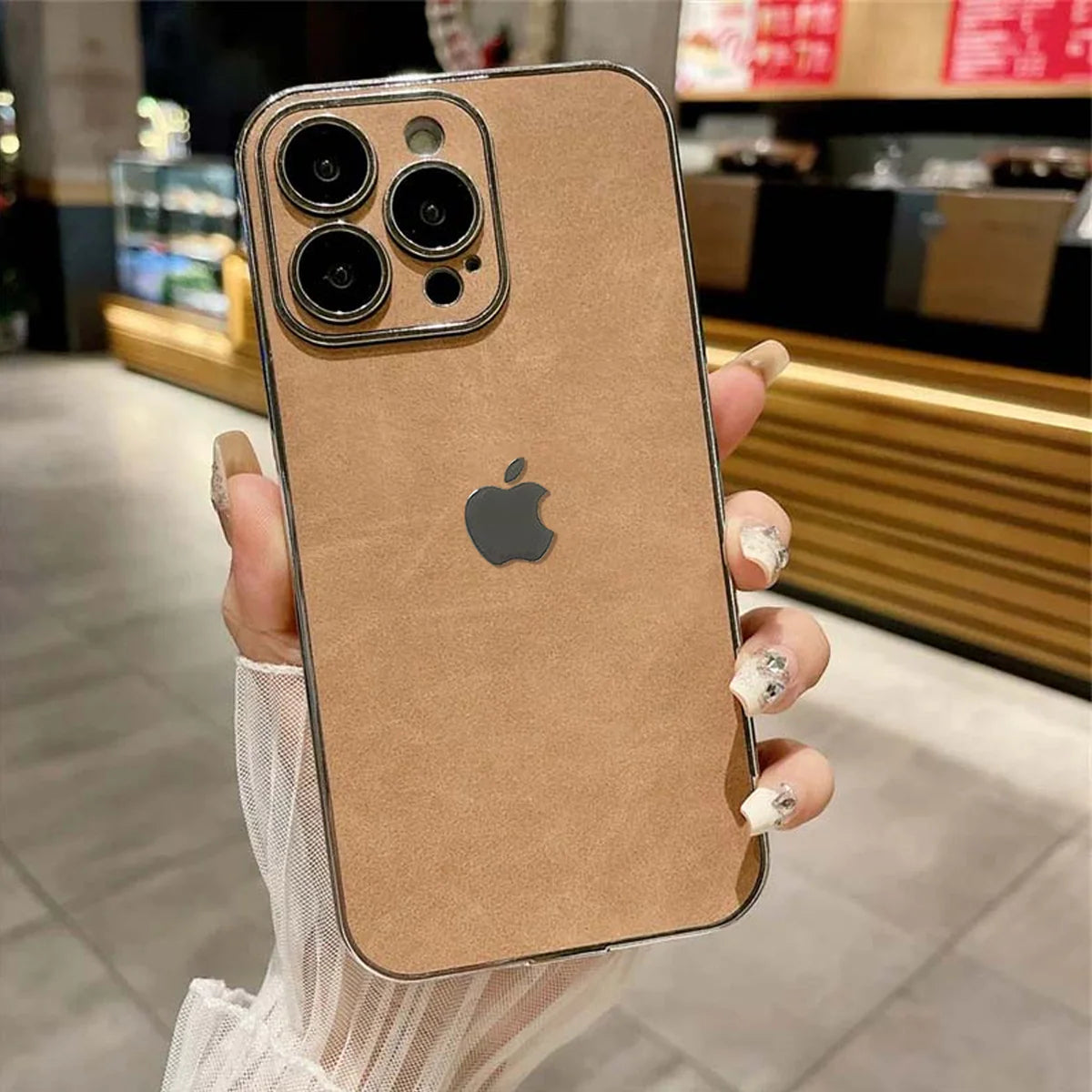 Electroplated Lambskin Protective Case