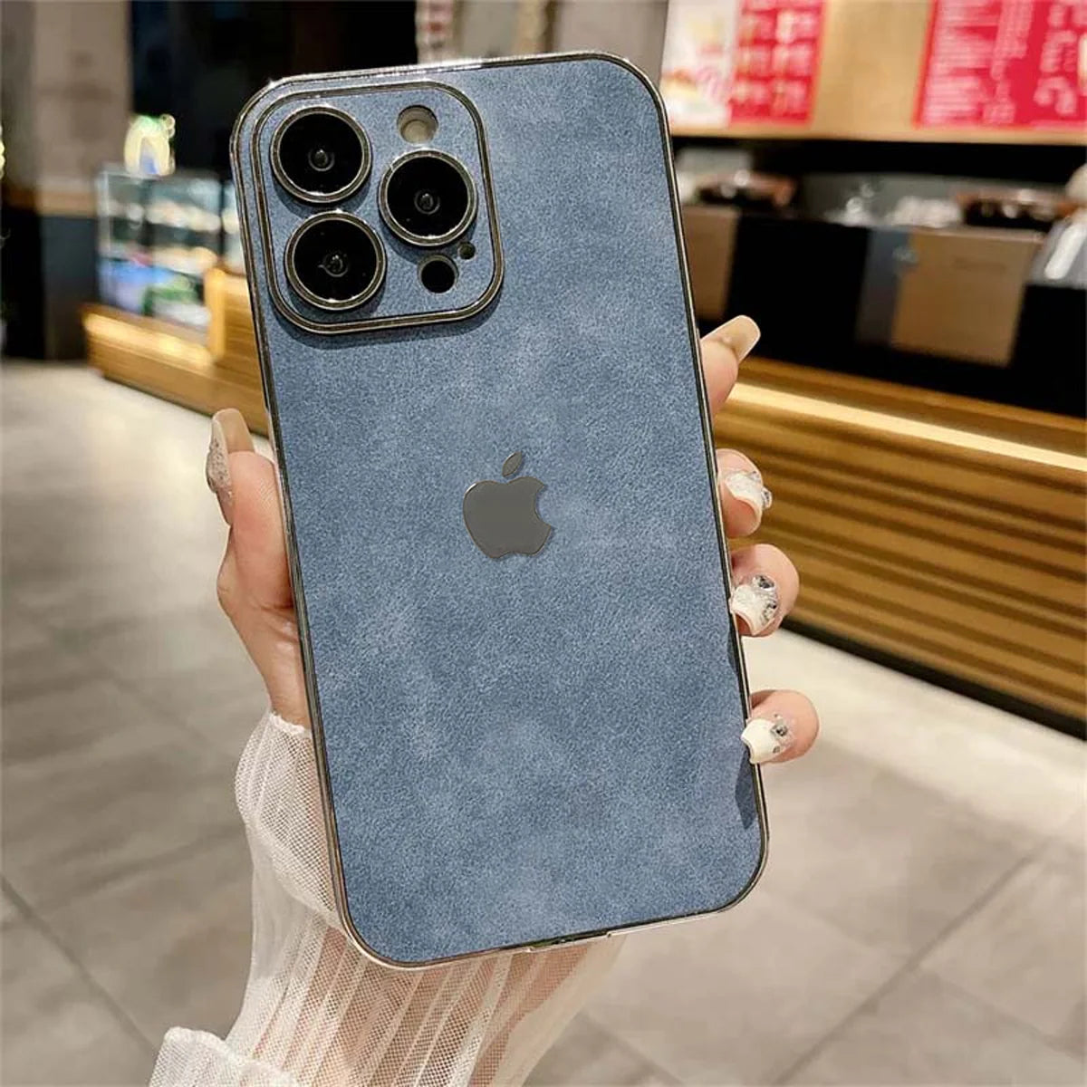 Electroplated Lambskin Protective Case