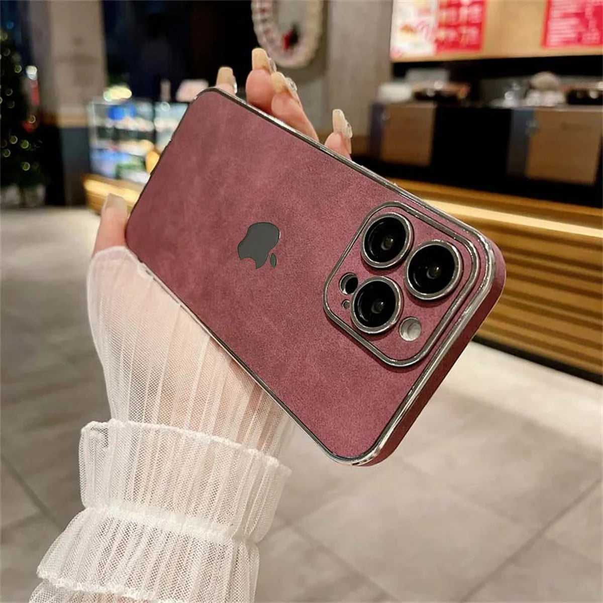Electroplated Lambskin Protective Case
