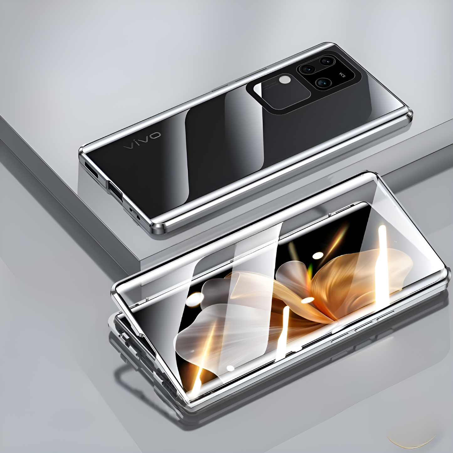 Vivo V30 Series Double Sided Magnetic Metal Frame Case