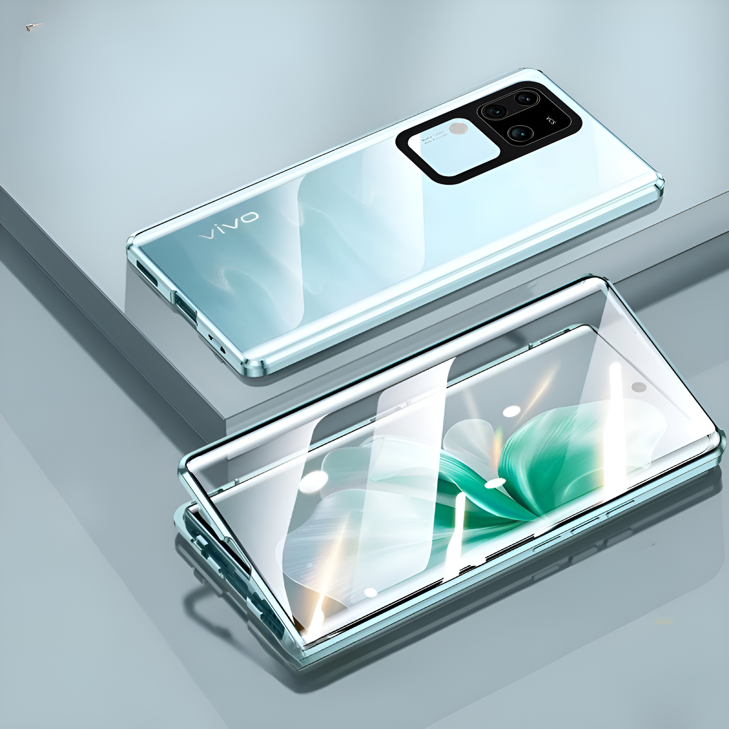 Vivo V30 Series Double Sided Magnetic Metal Frame Case