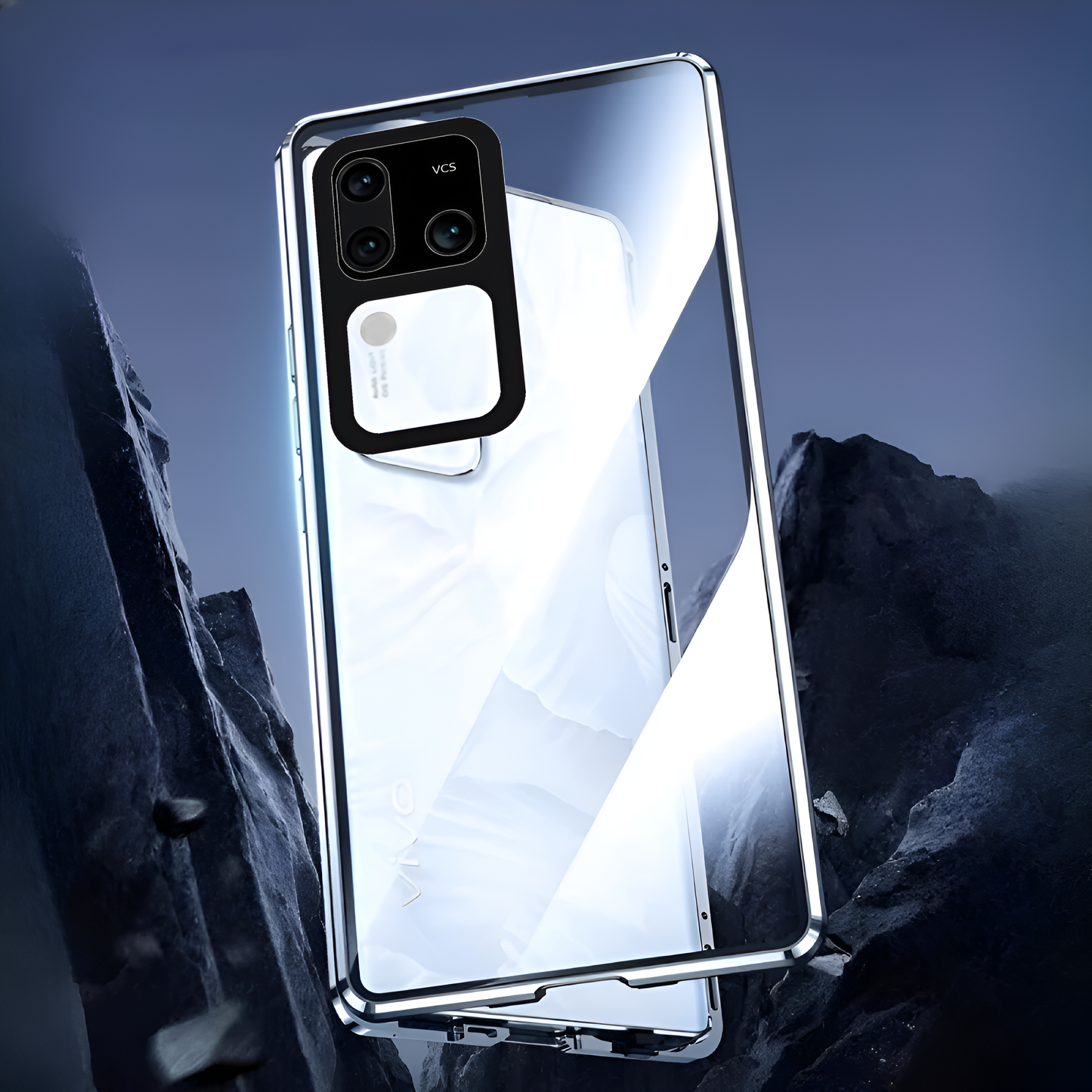 Vivo V30 Series Double Sided Magnetic Metal Frame Case