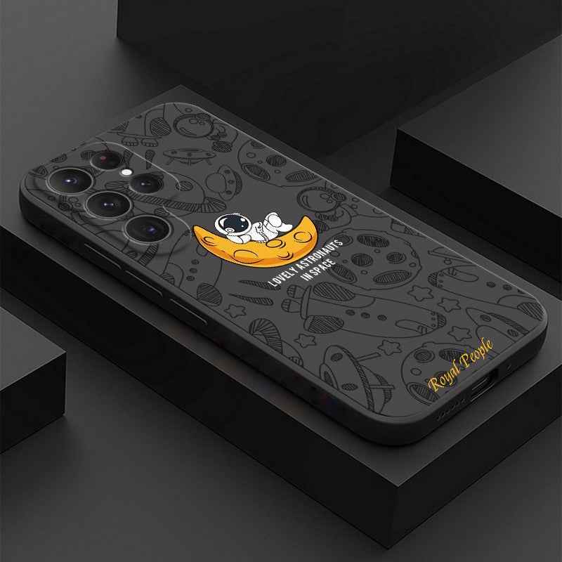 Galaxy S Series - Luxury Astronaut In Space Silicone Case