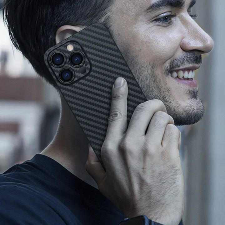 iPhone 14 Pro Max - Ultra Thin Carbon Fiber Texture Case