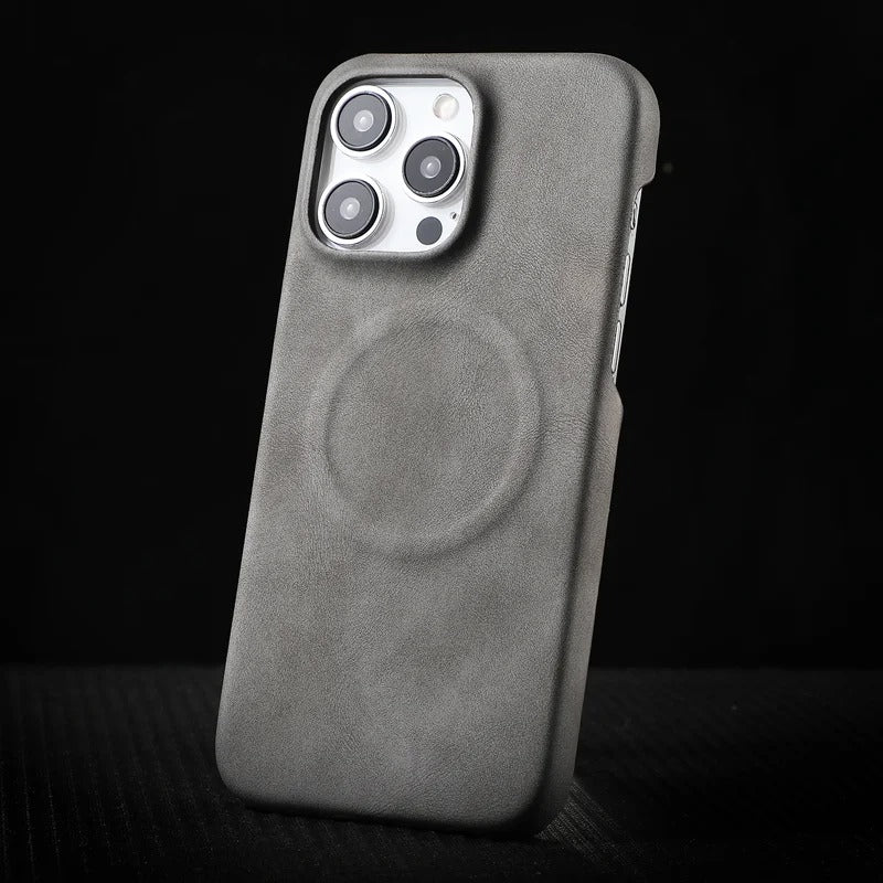 iPhone - LuxeSuede MagSafe Leather Case