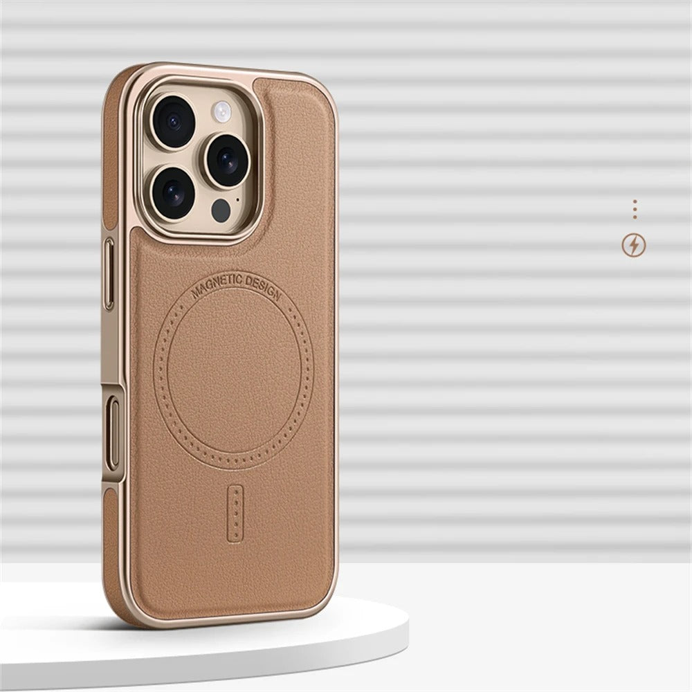 iPhone Series - LuxeFrame Leather Magnetic Case