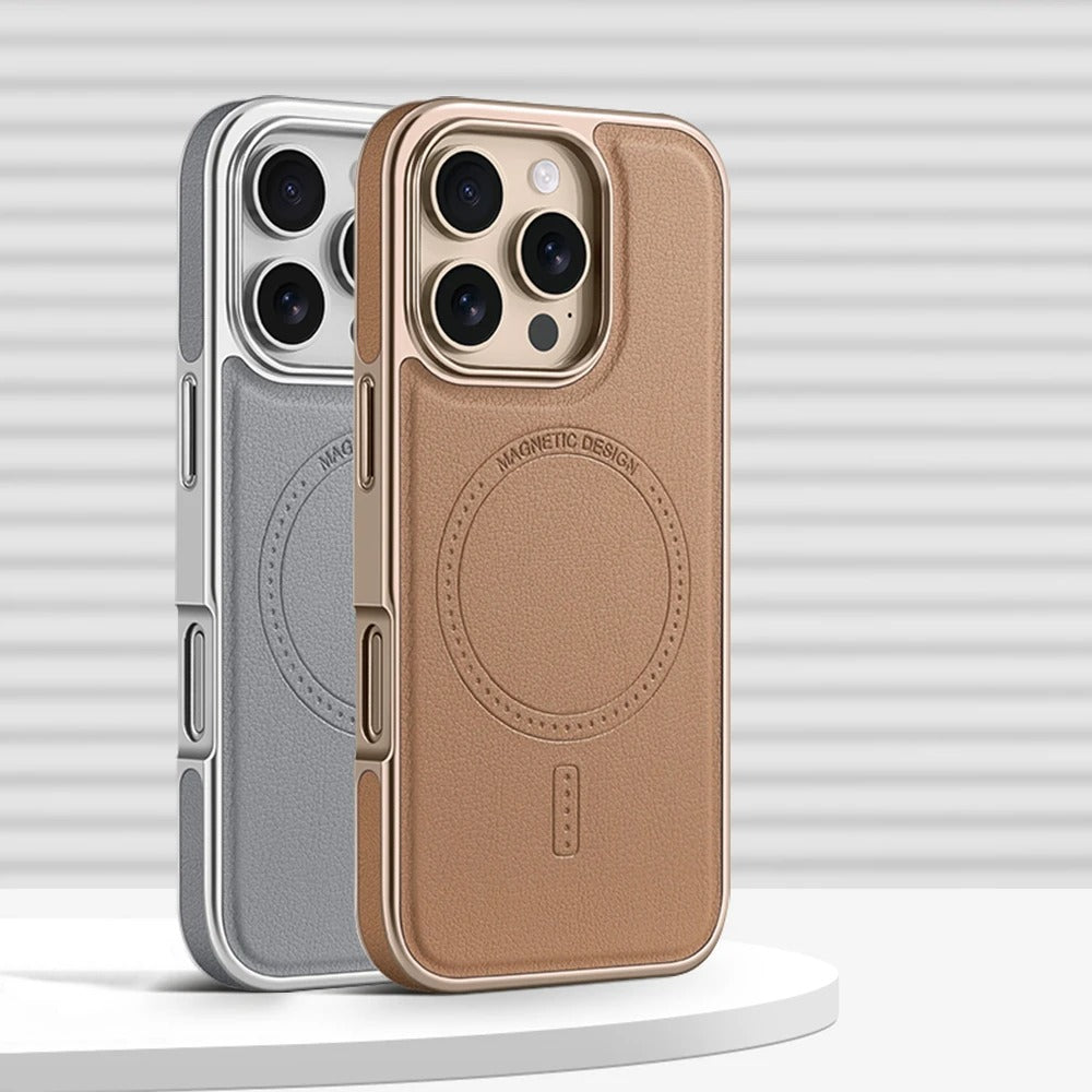 iPhone Series - LuxeFrame Leather Magnetic Case