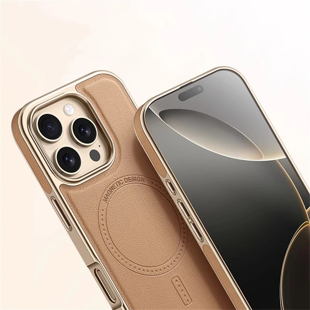 iPhone Series - LuxeFrame Leather Magnetic Case