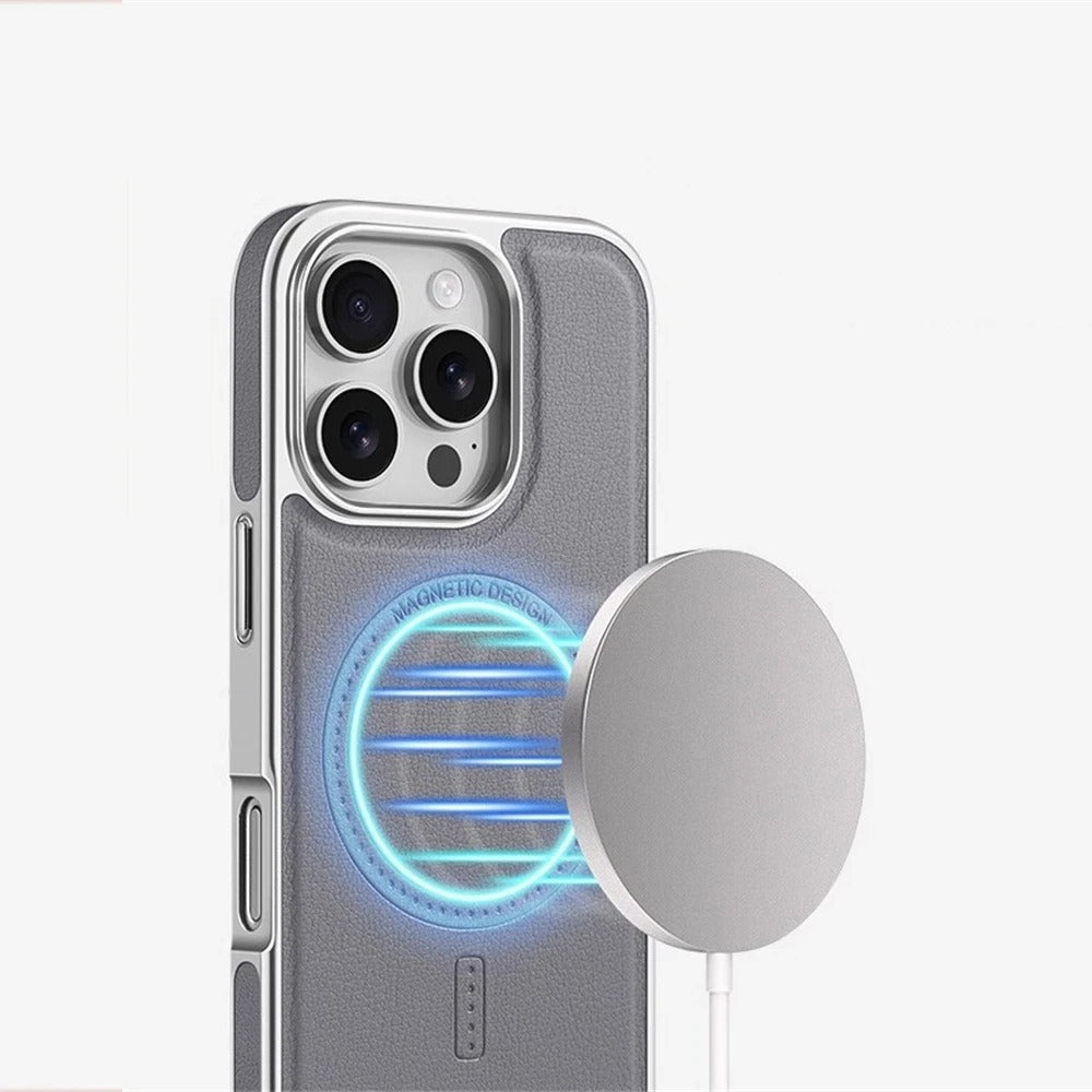 iPhone Series - LuxeFrame Leather Magnetic Case