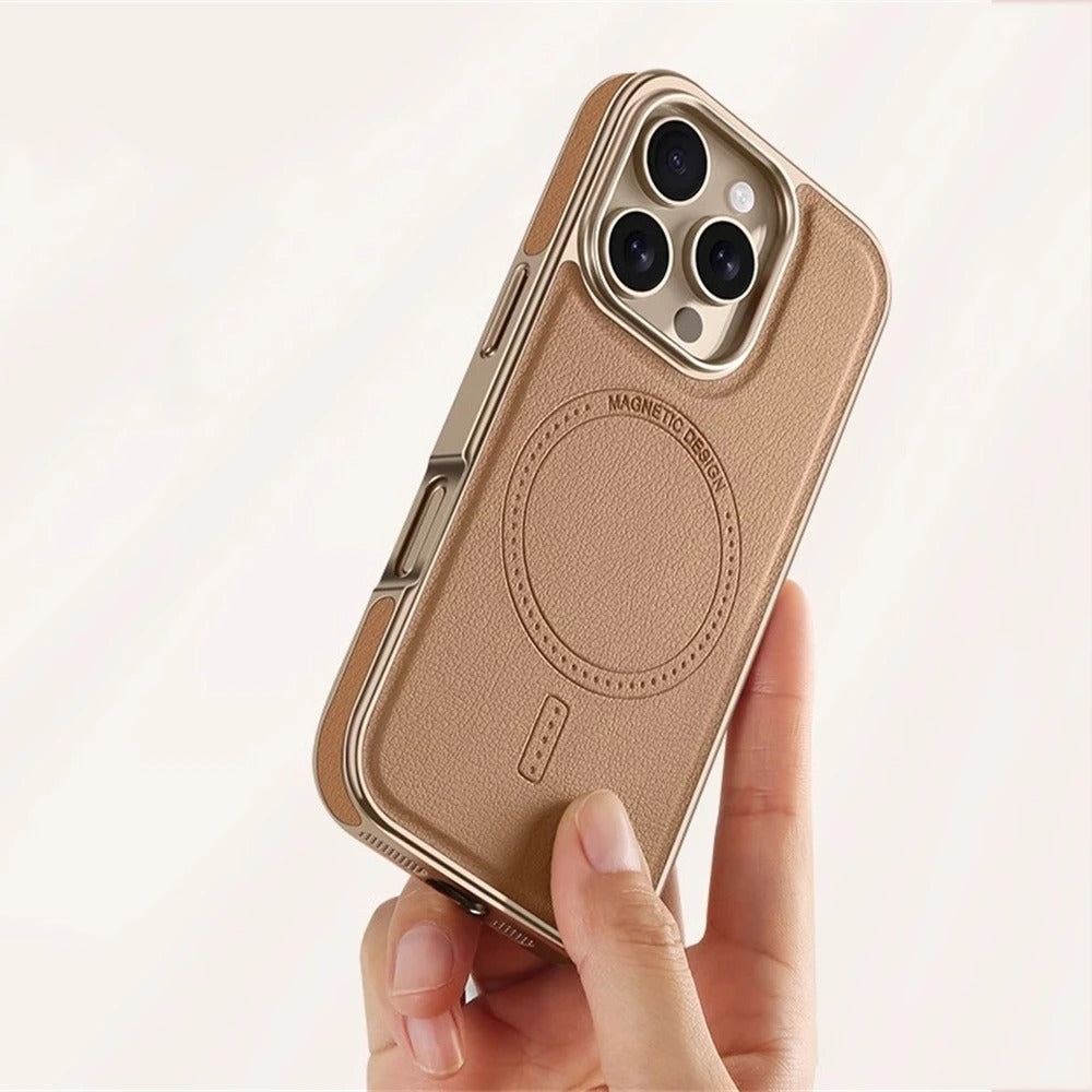 iPhone Series - LuxeFrame Leather Magnetic Case