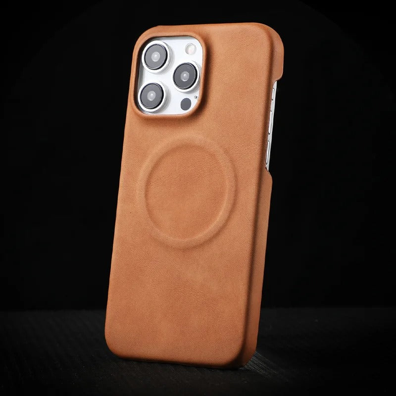 iPhone - LuxeSuede MagSafe Leather Case