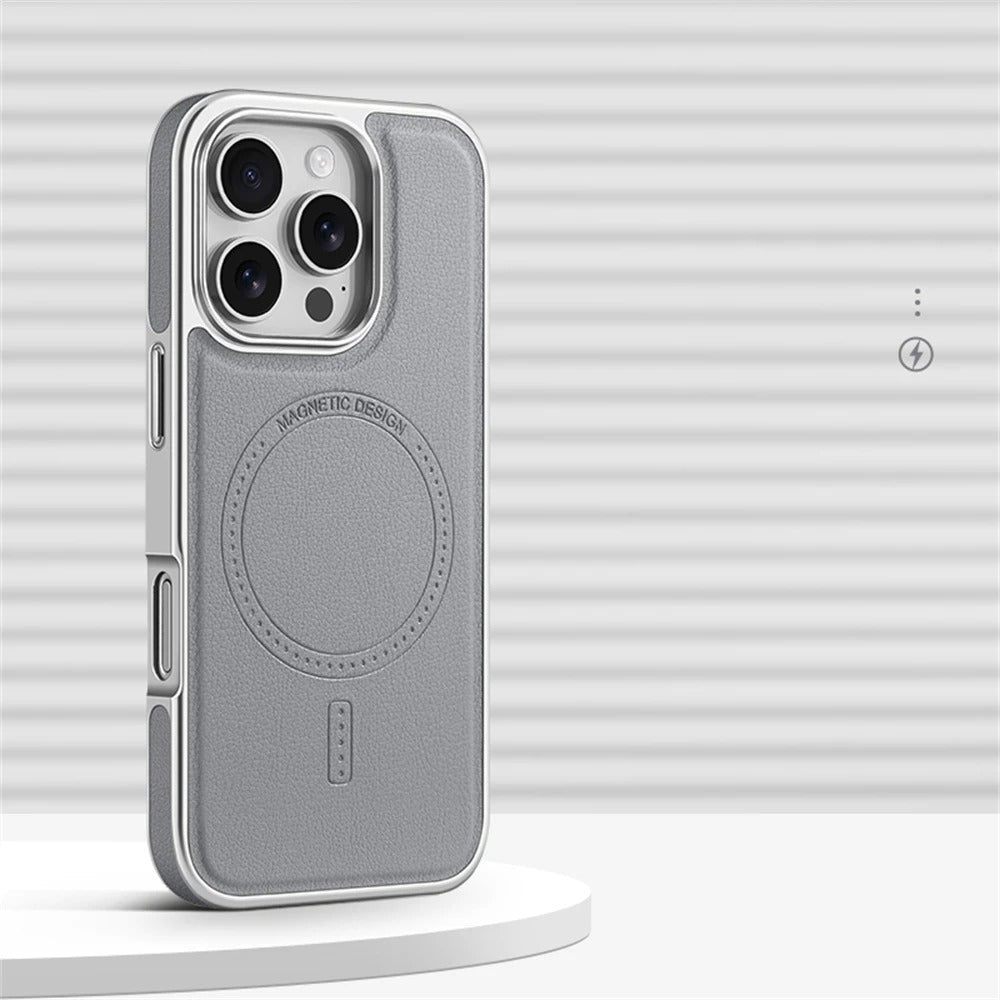 iPhone Series - LuxeFrame Leather Magnetic Case