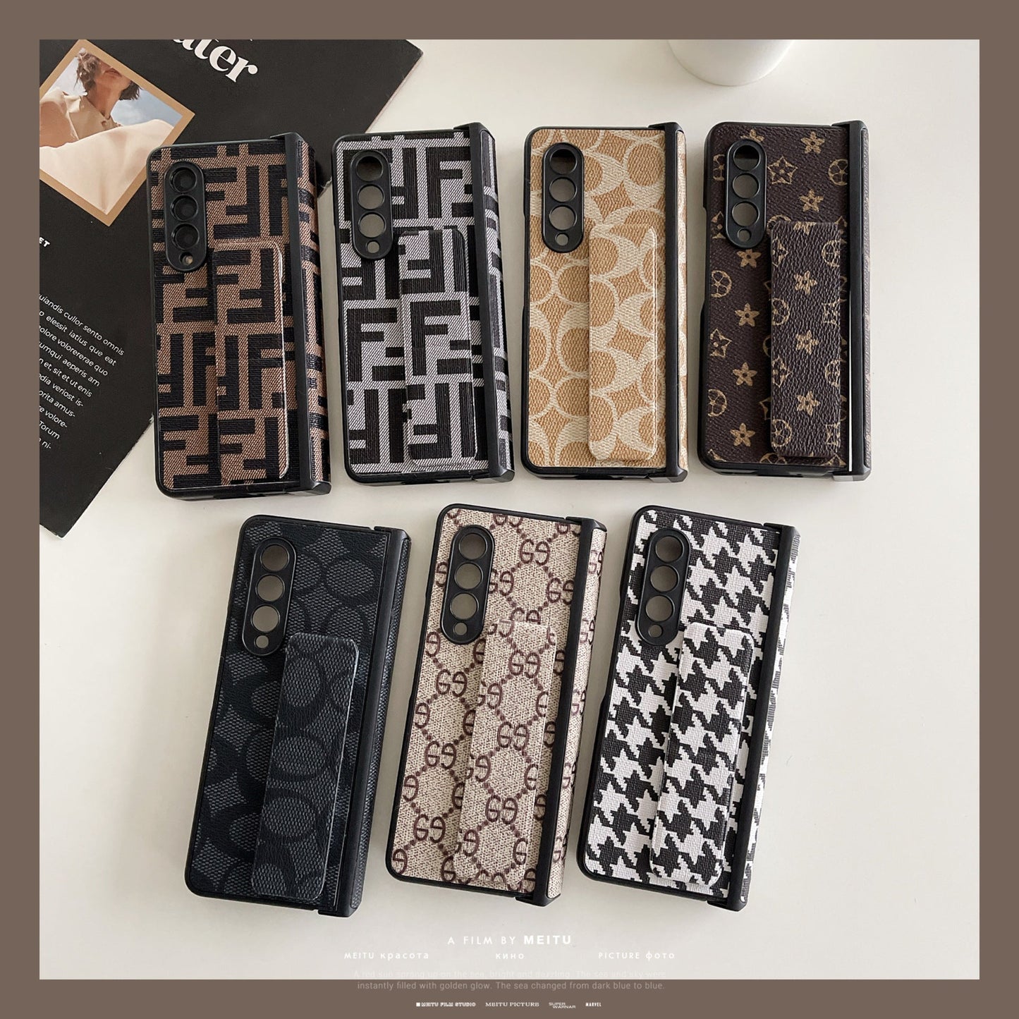 Galaxy Z Fold Series - Leather Wristband Case