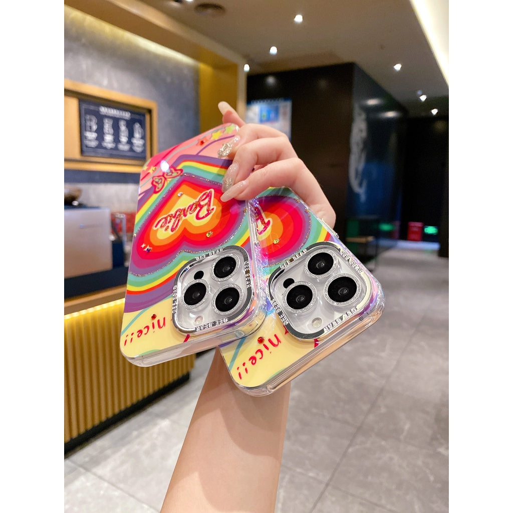 Heart Pattern Barbie Case