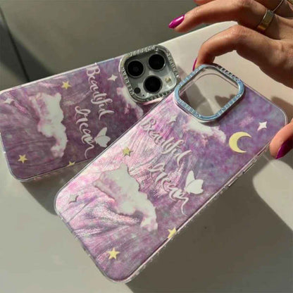 Cute Moon Purple Case - iPhone