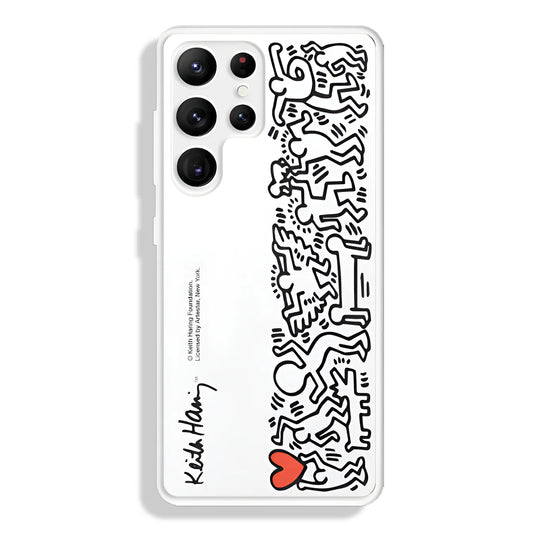 Galaxy S Series - Keith Haring Print Glass Case
